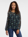 Orsay Schwarze geblümte Bluse ORSAY