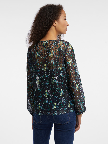 Orsay Schwarze geblümte Bluse ORSAY