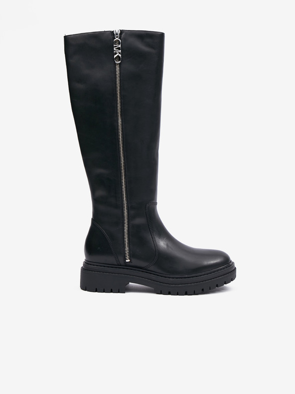 Michael Kors Schwarze Damen Leder Michael Kors Regan Stiefel