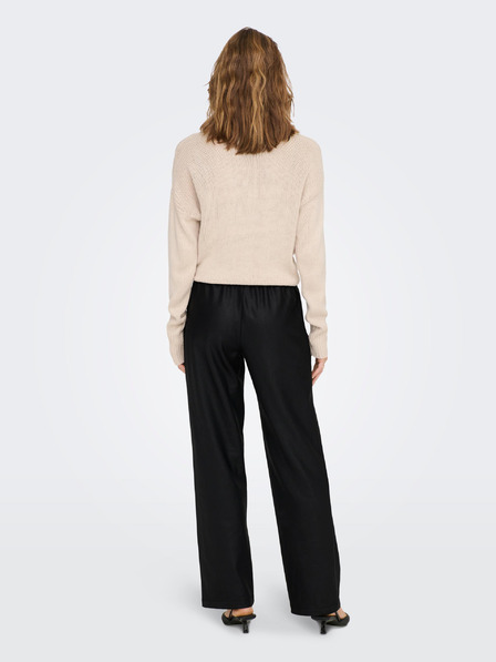 ONLY Schwarze Damen-Kunstlederhose ONLY Pop Star