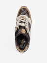 Michael Kors Beige und braune Keilsneakers aus Leder für Damen Michael Kors Georgie Trainer