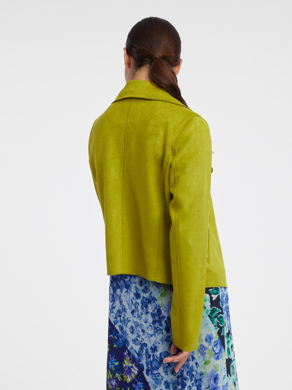 Orsay Hellgrüne leichte Damenjacke aus Wildleder ORSAY