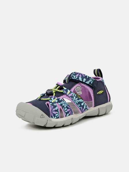 Keen Dunkelblaue Mädchen Sandalen mit Blumenmuster Keen