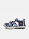Keen Dunkelblaue Mädchen Sandalen mit Blumenmuster Keen