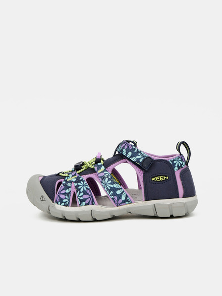 Keen Dunkelblaue Mädchen Sandalen mit Blumenmuster Keen