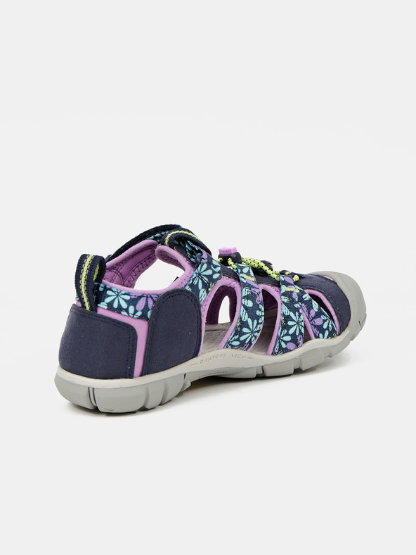 Keen Dunkelblaue Mädchen Sandalen mit Blumenmuster Keen