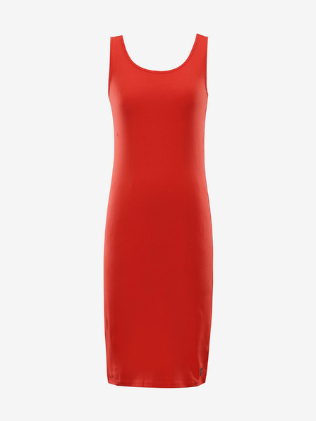 NAX Rotes Damen-Basiskleid NAX BREWA