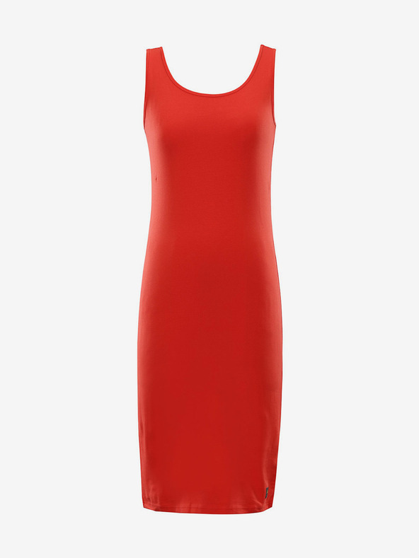 NAX Rotes Damen-Basiskleid NAX BREWA
