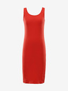 NAX Rotes Damen-Basiskleid NAX BREWA