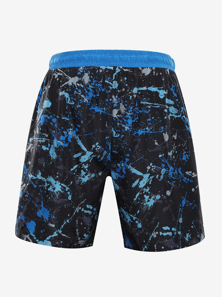 NAX Blaue und schwarze gemusterte Shorts für Männer NAX LUNG