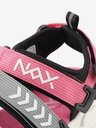 NAX Graue und rosa Mädchen-Sandalen NAX Nesso