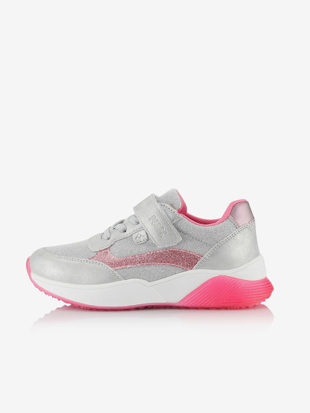 NAX Rosa und silberne Mädchen-Turnschuhe NAX Werfo
