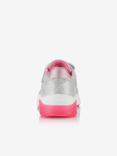 NAX Rosa und silberne Mädchen-Turnschuhe NAX Werfo