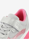 NAX Rosa und silberne Mädchen-Turnschuhe NAX Werfo