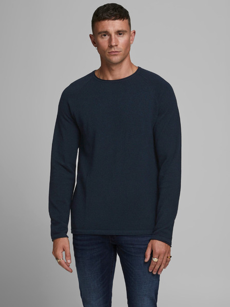 Jack & Jones Dunkelblauer Herren-Basic-Pullover Jack & Jones Ehill