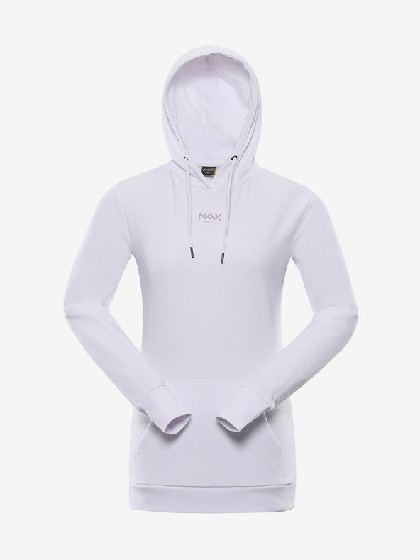 NAX Damen-Kapuzenpullover NAX UKIMA weiß