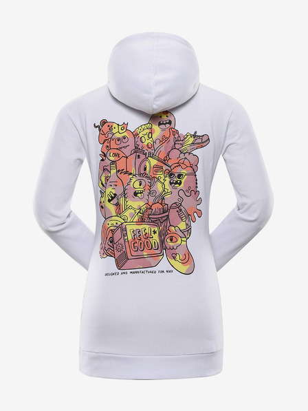 NAX Damen-Kapuzenpullover NAX UKIMA weiß