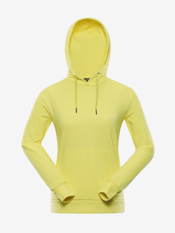 NAX Gelbes Basic-Sweatshirt für Frauen NAX QEDA