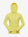 NAX Gelbes Basic-Sweatshirt für Frauen NAX QEDA