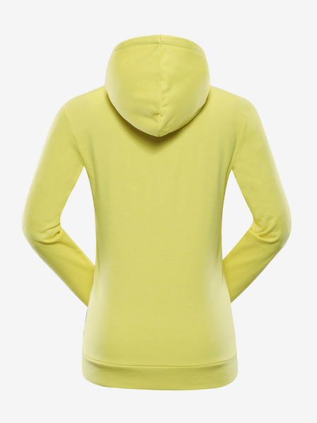 NAX Gelbes Basic-Sweatshirt für Frauen NAX QEDA