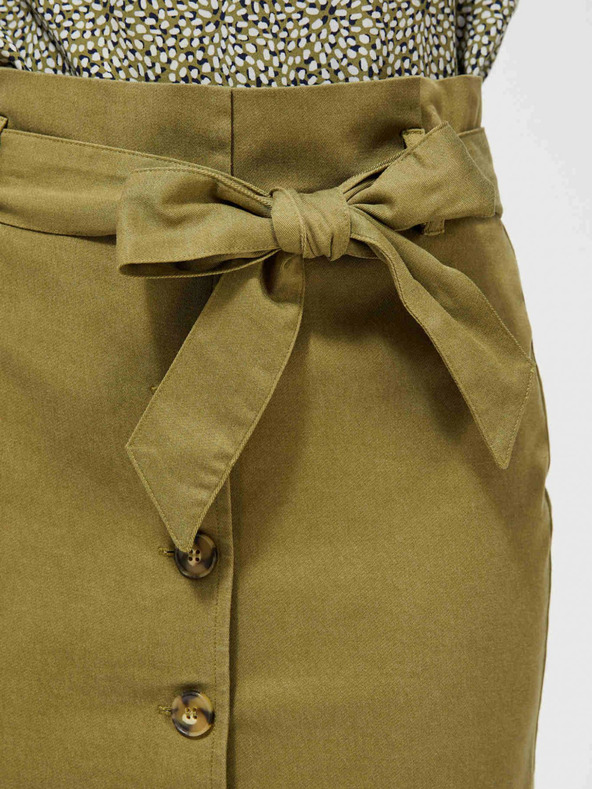 Moodo Khaki Rock mit Krawatte Moodo