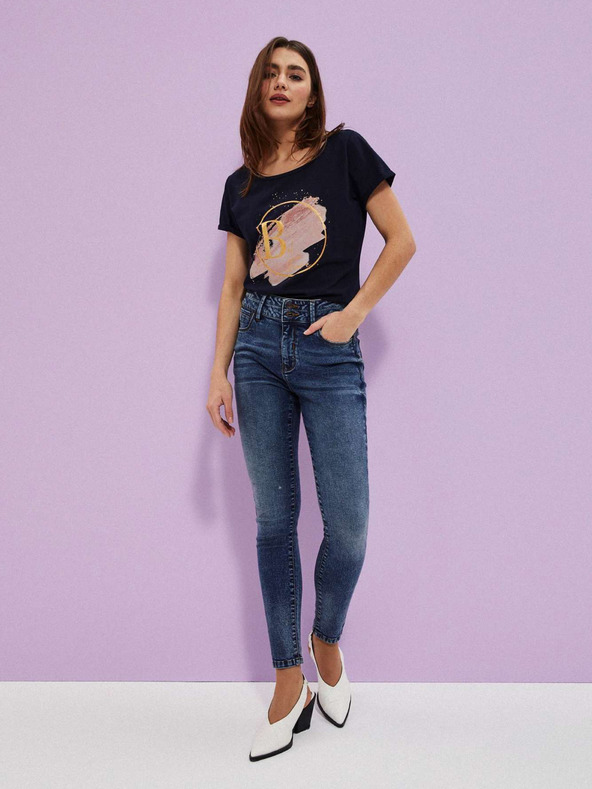 Moodo Dunkelblaue Damenjeans von Moodo