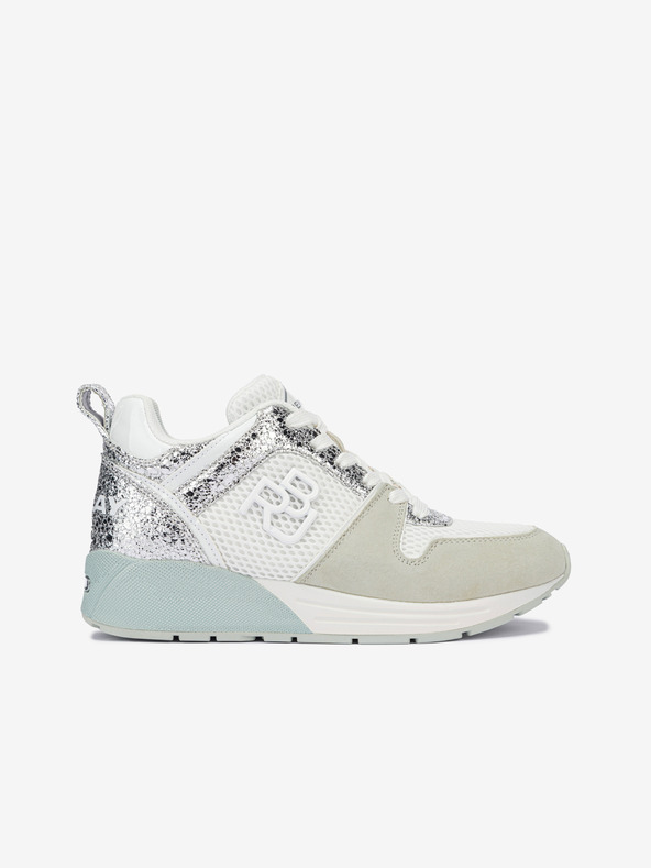 Replay Damen Turnschuhe in Weiß und Silber Replay