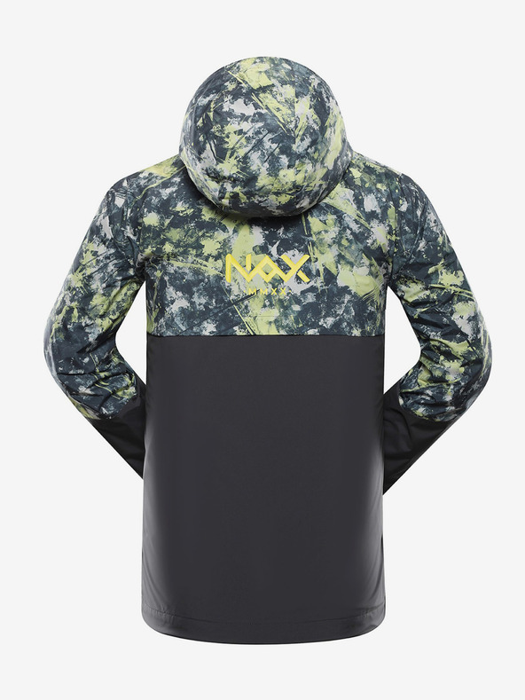 NAX Gelb-schwarz gemusterte Herrenjacke NAX ZALEW