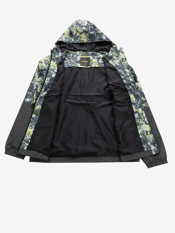 NAX Gelb-schwarz gemusterte Herrenjacke NAX ZALEW