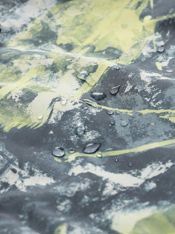 NAX Gelb-schwarz gemusterte Herrenjacke NAX ZALEW