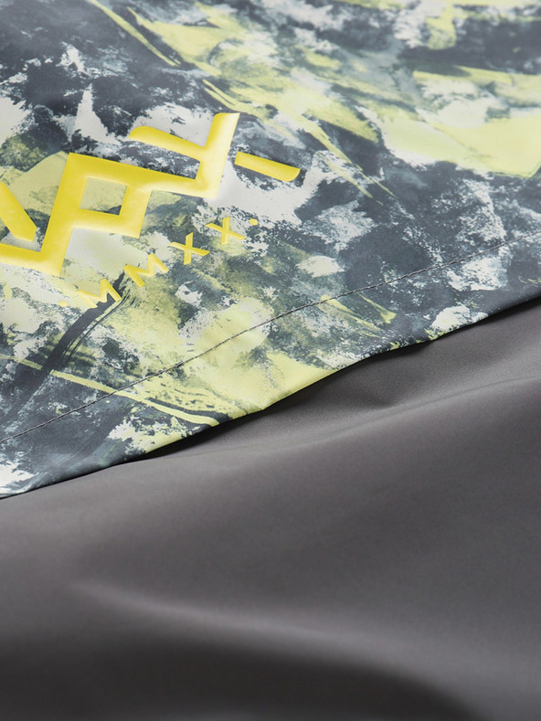 NAX Gelb-schwarz gemusterte Herrenjacke NAX ZALEW