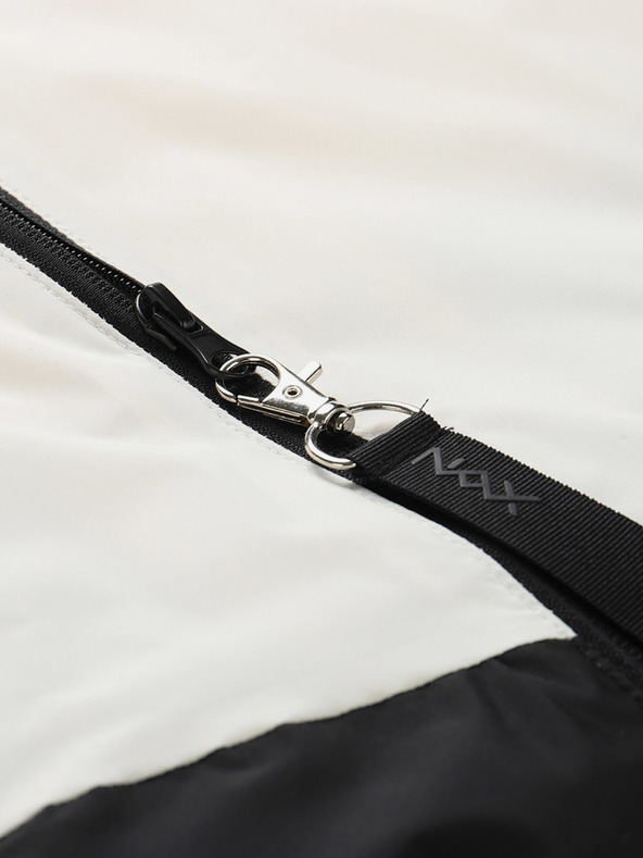 NAX Cremefarbene und schwarze Herrenjacke NAX ZALEW