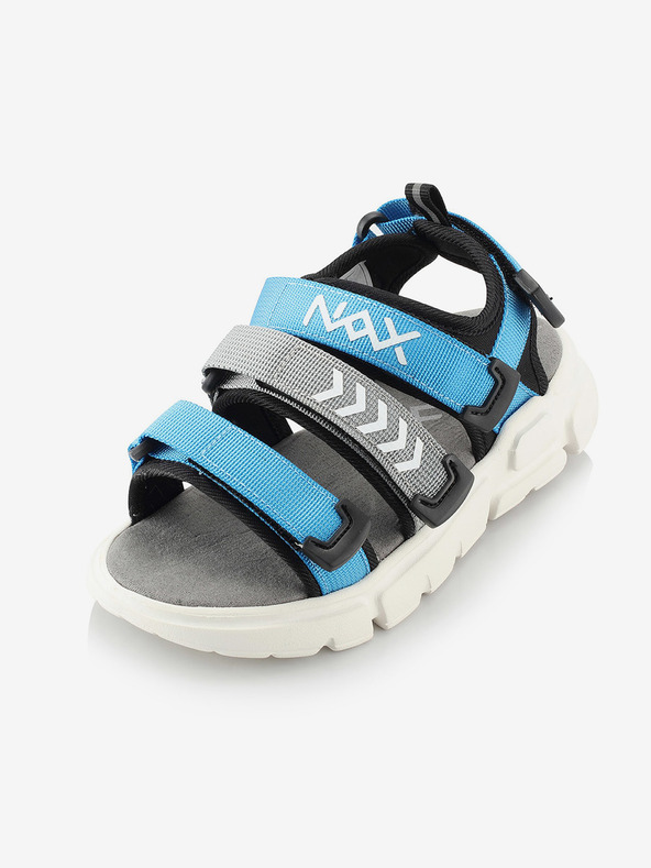 NAX Graue und blaue Jungensandalen NAX Nesso