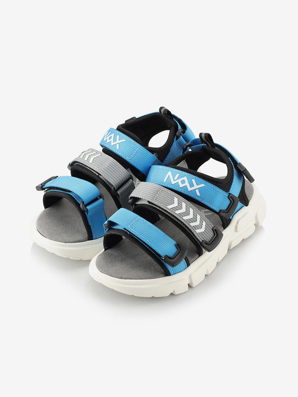 NAX Graue und blaue Jungensandalen NAX Nesso