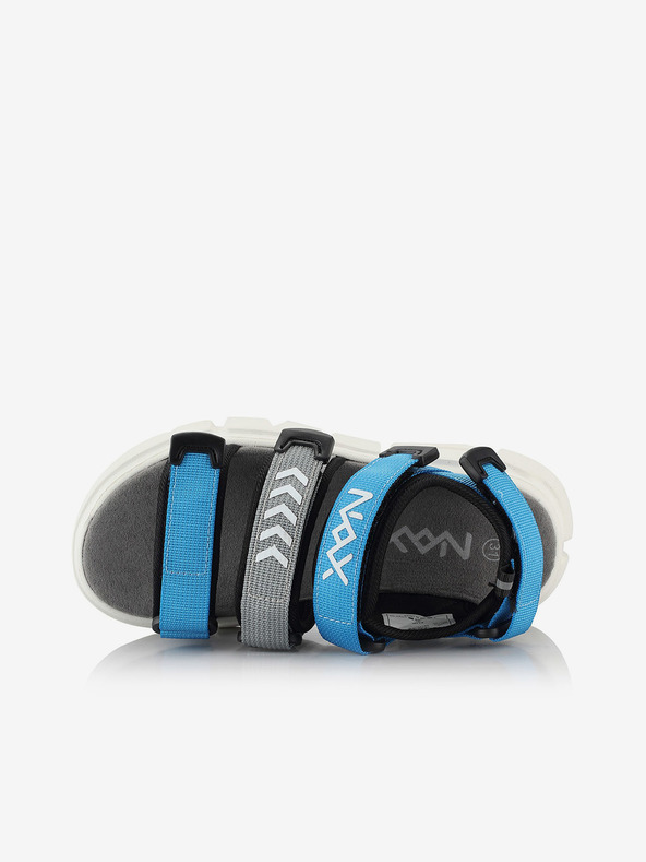 NAX Graue und blaue Jungensandalen NAX Nesso