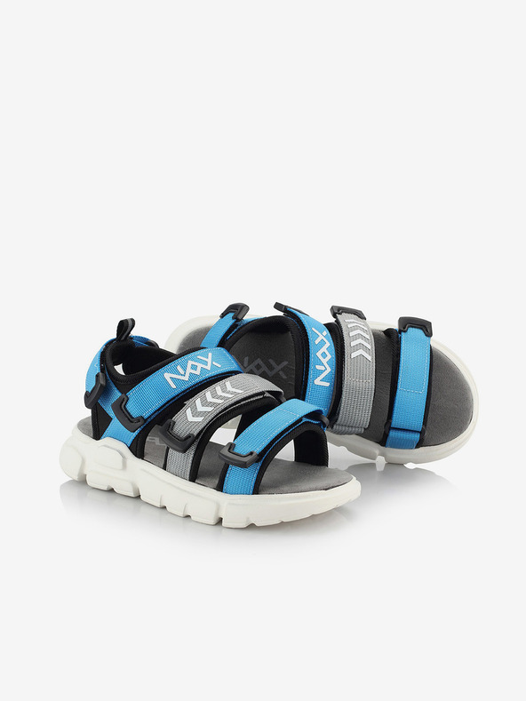 NAX Graue und blaue Jungensandalen NAX Nesso