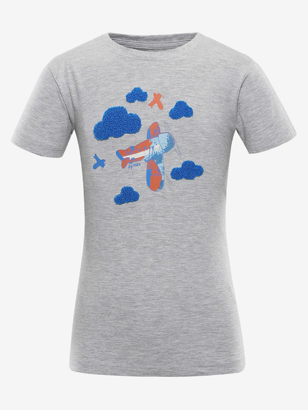 NAX Kinder-T-Shirt NAX POLEFO grau