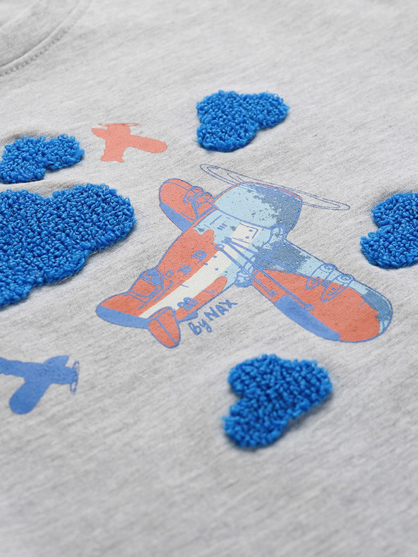 NAX Kinder-T-Shirt NAX POLEFO grau