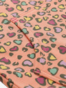 NAX Orangefarbenes gemustertes Mädchen-Sweatshirt NAX NALO