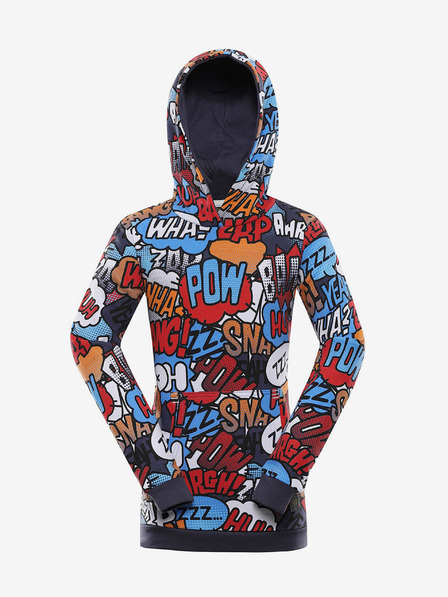 NAX Blau-grau gemustertes Mädchen-Sweatshirt NAX NALO