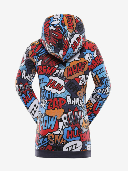 NAX Blau-grau gemustertes Mädchen-Sweatshirt NAX NALO