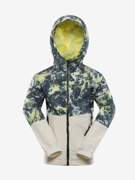 NAX NAX IMUFO Gelb und Beige Gemusterte Kinderjacke