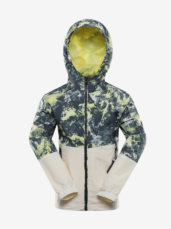 NAX NAX IMUFO Gelb und Beige Gemusterte Kinderjacke