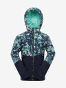 NAX Türkisfarbene und blaue gemusterte Kinderjacke NAX IMUFO