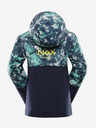 NAX Türkisfarbene und blaue gemusterte Kinderjacke NAX IMUFO