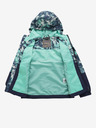 NAX Türkisfarbene und blaue gemusterte Kinderjacke NAX IMUFO