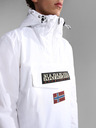 Napapijri Weißer wasserdichter Anorak mit Kapuze für Herren NAPAPIJRI