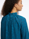 Orsay Blaue gemusterte Damenbluse ORSAY