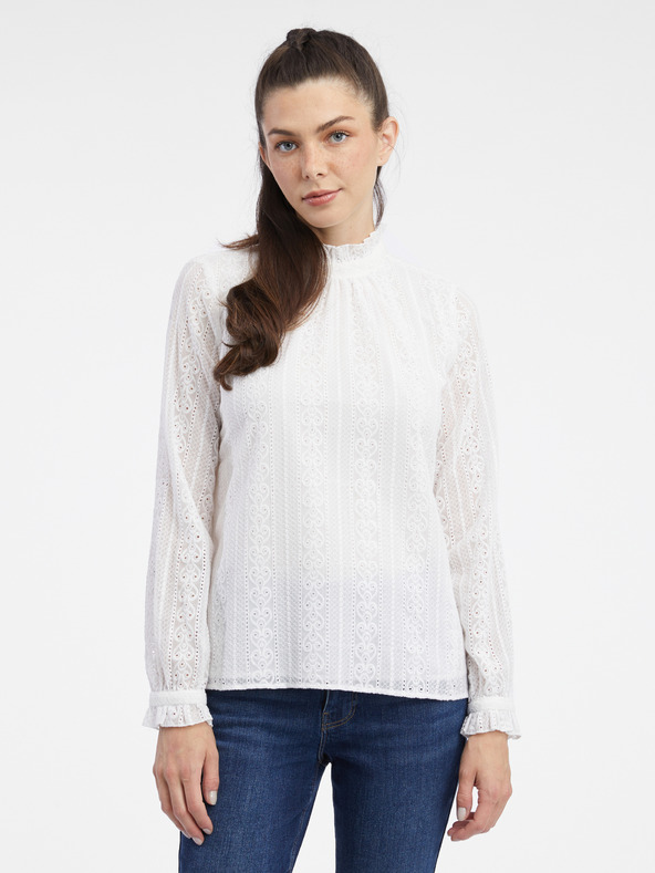 Orsay Weiße Damen-Spitzenbluse ORSAY