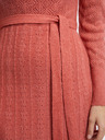 Orsay Ziegelfarbenes Damen-Pulloverkleid mit Wollmischung ORSAY